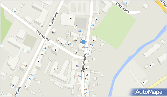 Lubań, Zgorzelecka, 22, mapa Lubań