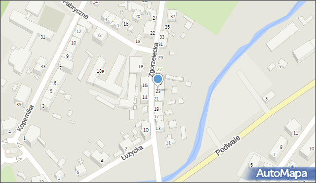 Lubań, Zgorzelecka, 23, mapa Lubań