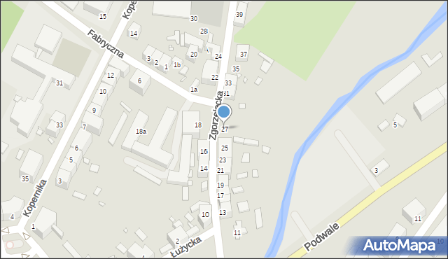 Lubań, Zgorzelecka, 27, mapa Lubań