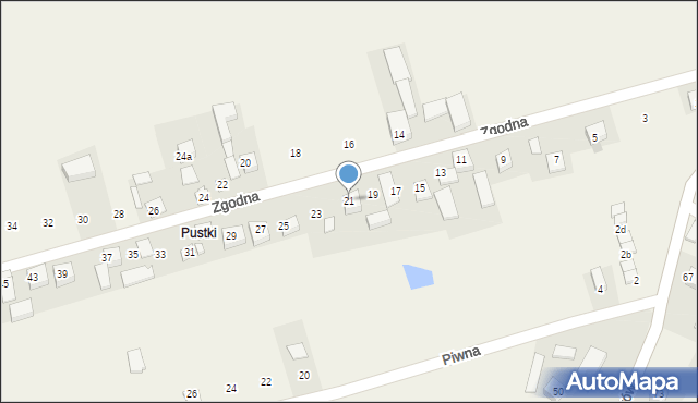 Łuczyce, Zgodna, 21, mapa Łuczyce