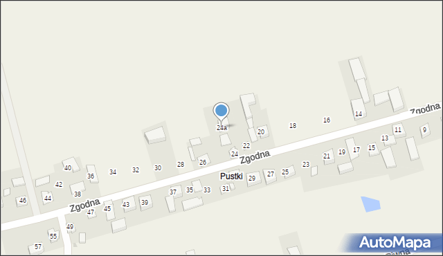 Łuczyce, Zgodna, 24a, mapa Łuczyce