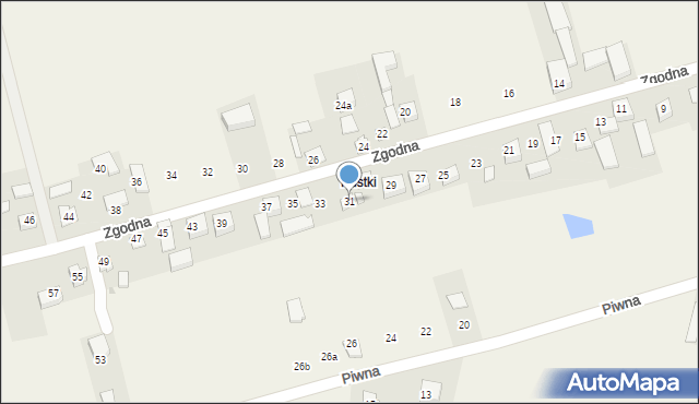Łuczyce, Zgodna, 31, mapa Łuczyce