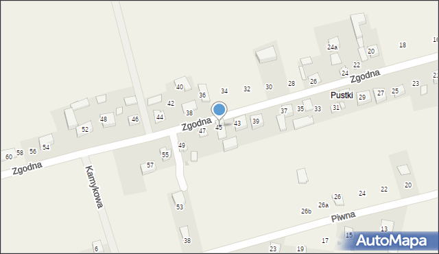 Łuczyce, Zgodna, 45, mapa Łuczyce