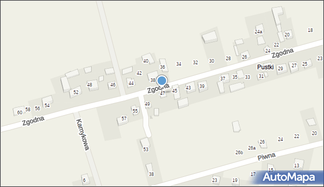 Łuczyce, Zgodna, 47, mapa Łuczyce