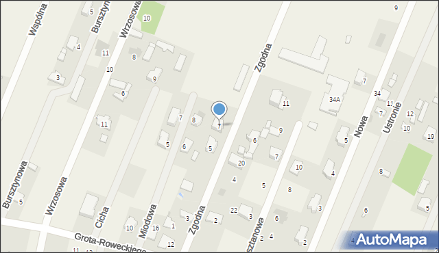 Maków Nowy, Zgodna, 7, mapa Maków Nowy