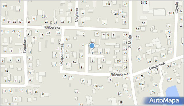 Międzyrzec Podlaski, Zgodna, 1, mapa Międzyrzec Podlaski