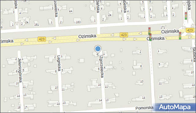 Opole, Zgorzelecka, 4, mapa Opola