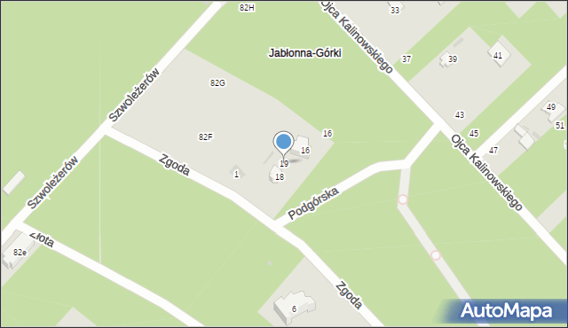 Otwock, Zgoda, 19, mapa Otwock