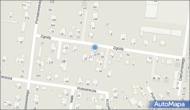 Ożarów Mazowiecki, Zgody, 11, mapa Ożarów Mazowiecki