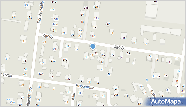 Ożarów Mazowiecki, Zgody, 11a, mapa Ożarów Mazowiecki