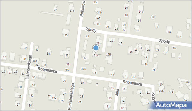 Ożarów Mazowiecki, Zgody, 21a, mapa Ożarów Mazowiecki