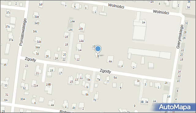 Ożarów Mazowiecki, Zgody, 8, mapa Ożarów Mazowiecki