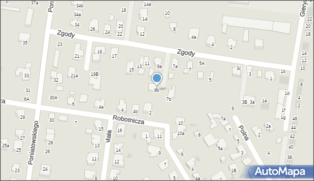 Ożarów Mazowiecki, Zgody, 9b, mapa Ożarów Mazowiecki