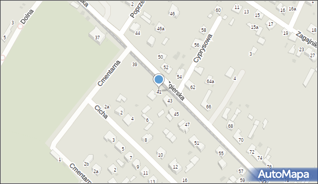 Ozorków, Zgierska, 41, mapa Ozorków