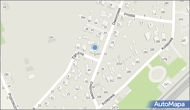 Parczew, Zgodna, 2, mapa Parczew