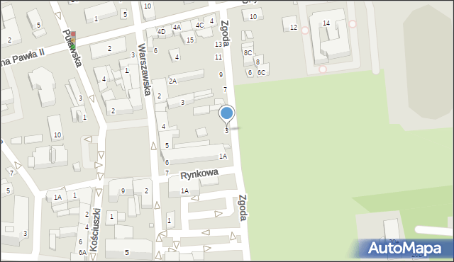 Piaseczno, Zgoda, 3, mapa Piaseczno