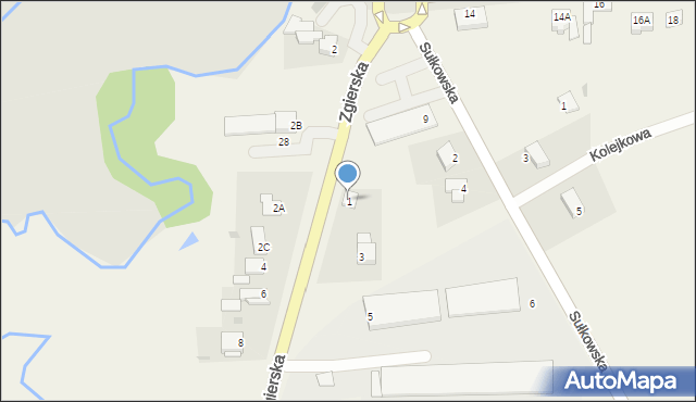 Piątek, Zgierska, 1, mapa Piątek