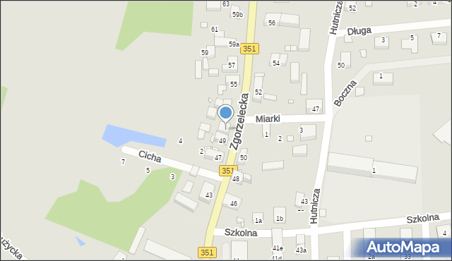 Pieńsk, Zgorzelecka, 51, mapa Pieńsk
