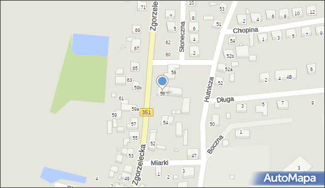 Pieńsk, Zgorzelecka, 56, mapa Pieńsk