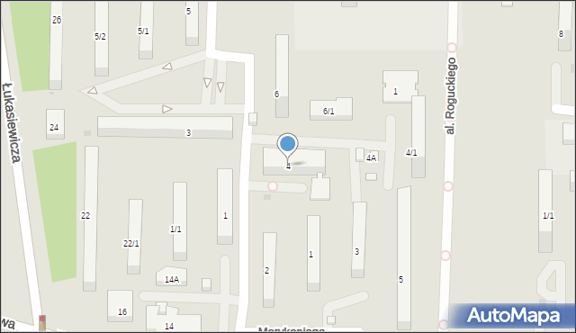 Płock, Zgliczyńskiego Stanisława, 4, mapa Płock