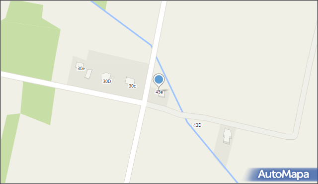 Podborze, Zgórsko, 43e, mapa Podborze