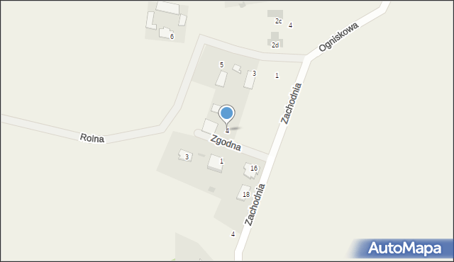 Przyłęki, Zgodna, 4, mapa Przyłęki