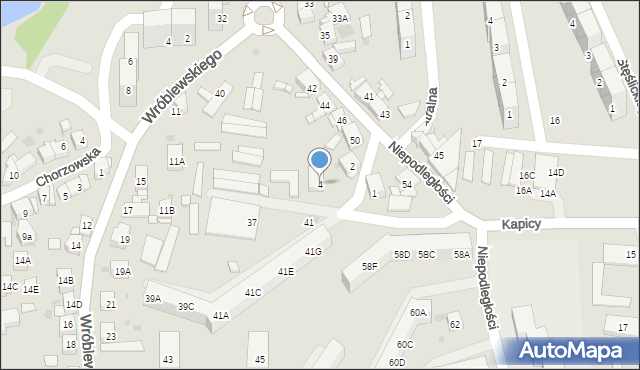 Siemianowice Śląskie, Zgrzebnioka Alfonsa, 4, mapa Siemianowice Śląskie