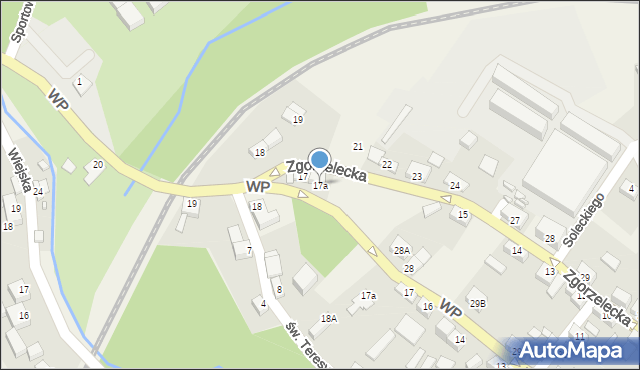 Sulików, Zgorzelecka, 17a, mapa Sulików