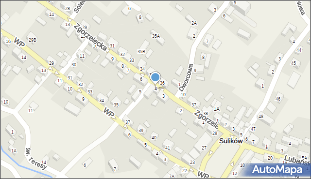 Sulików, Zgorzelecka, 4, mapa Sulików