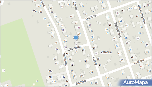 Tarnów, Zgody, 43a, mapa Tarnów
