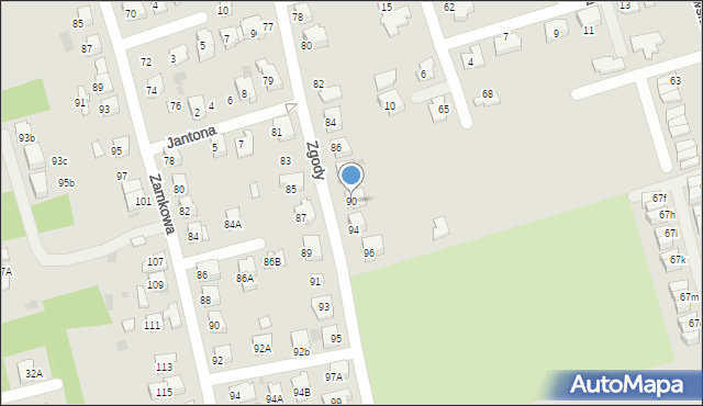 Tarnów, Zgody, 90, mapa Tarnów