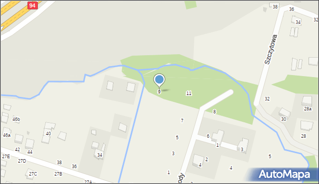 Tarnowiec, Zgody, 9, mapa Tarnowiec