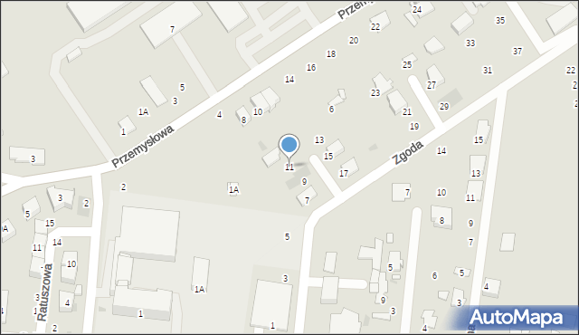 Tłuszcz, Zgoda, 11, mapa Tłuszcz