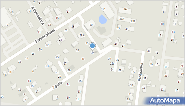 Tłuszcz, Zgoda, 37, mapa Tłuszcz