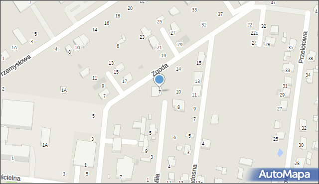Tłuszcz, Zgoda, 7A, mapa Tłuszcz