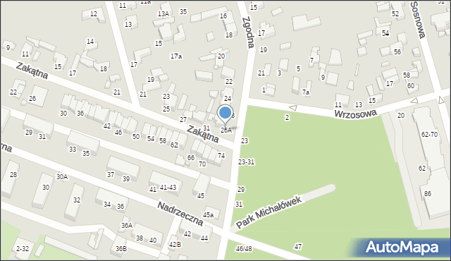 Tomaszów Mazowiecki, Zgodna, 26A, mapa Tomaszów Mazowiecki