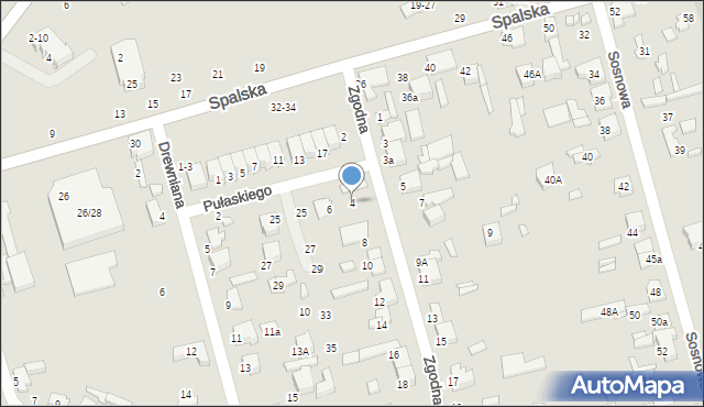 Tomaszów Mazowiecki, Zgodna, 4, mapa Tomaszów Mazowiecki