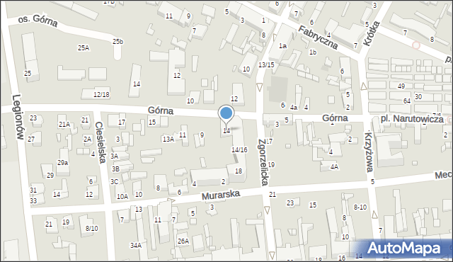 Tomaszów Mazowiecki, Zgorzelicka, 14, mapa Tomaszów Mazowiecki