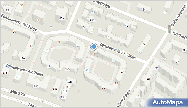 Warszawa, Zgrupowania AK Żmija, 3, mapa Warszawy