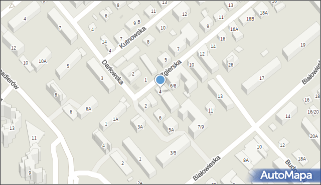 Warszawa, Zgierska, 4, mapa Warszawy