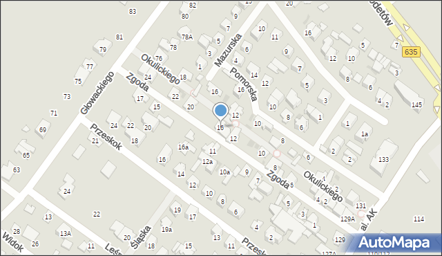 Wołomin, Zgoda, 16, mapa Wołomin