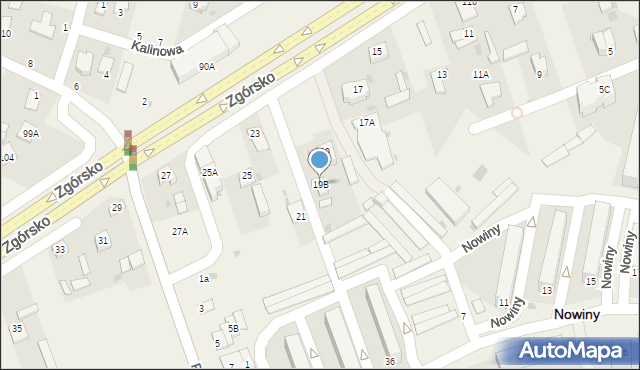 Zagrody, Zgórsko, 19B, mapa Zagrody