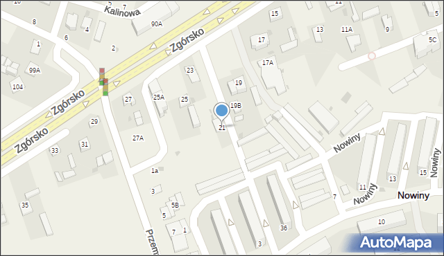 Zagrody, Zgórsko, 21, mapa Zagrody