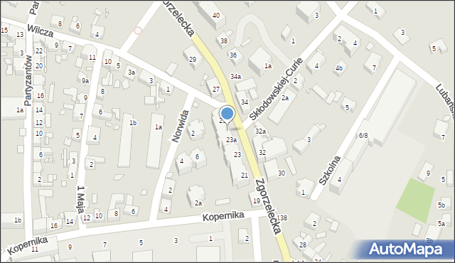 Zawidów, Zgorzelecka, 25, mapa Zawidów