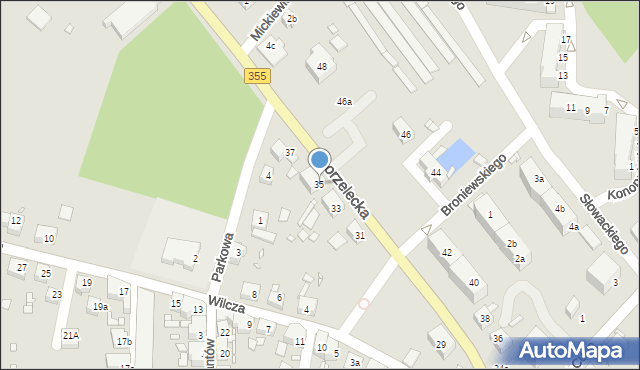 Zawidów, Zgorzelecka, 35, mapa Zawidów