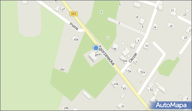 Zawidów, Zgorzelecka, 45, mapa Zawidów