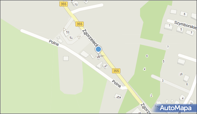 Zawidów, Zgorzelecka, 49, mapa Zawidów