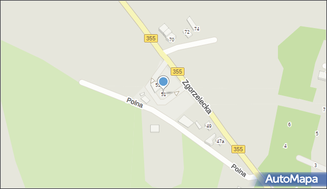 Zawidów, Zgorzelecka, 51, mapa Zawidów