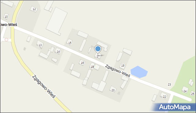 Zgagowo-Wieś, Zgagowo-Wieś, 17, mapa Zgagowo-Wieś