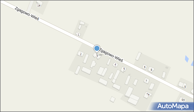 Zgagowo-Wieś, Zgagowo-Wieś, 3, mapa Zgagowo-Wieś
